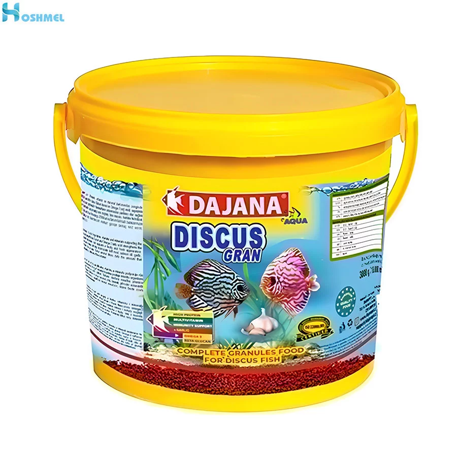 غذای گرانولی مخصوص ماهی دیسکس داجانا dajana discus gran وزن 50 گرم